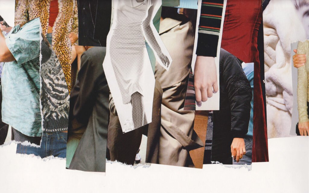 a collage of magazine clippings utc