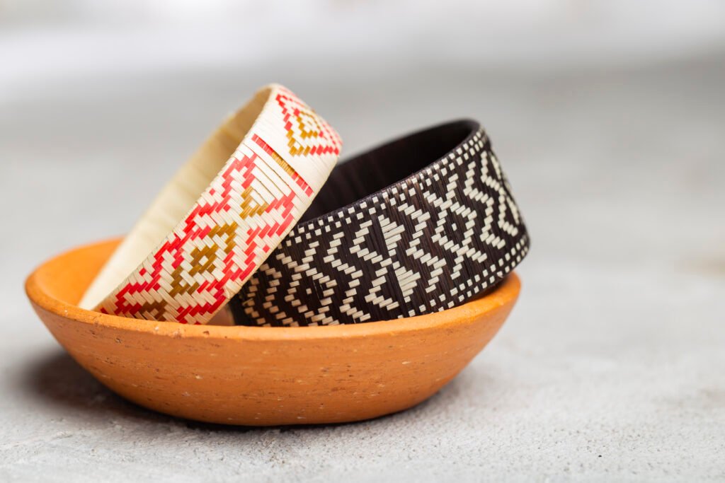 arrow cane bracelets handcrafted fabrics from col utc