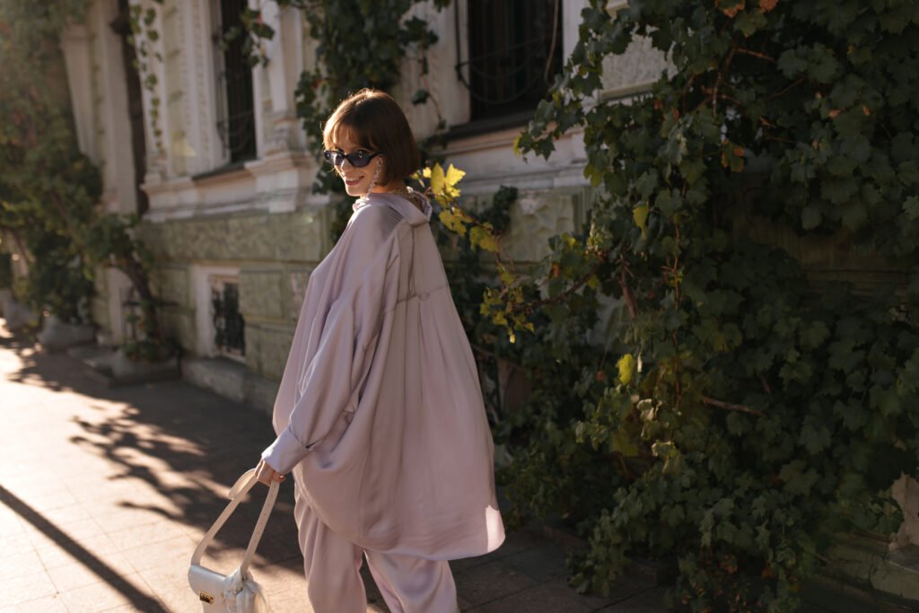 portrait from back of young lady turning head to c utc