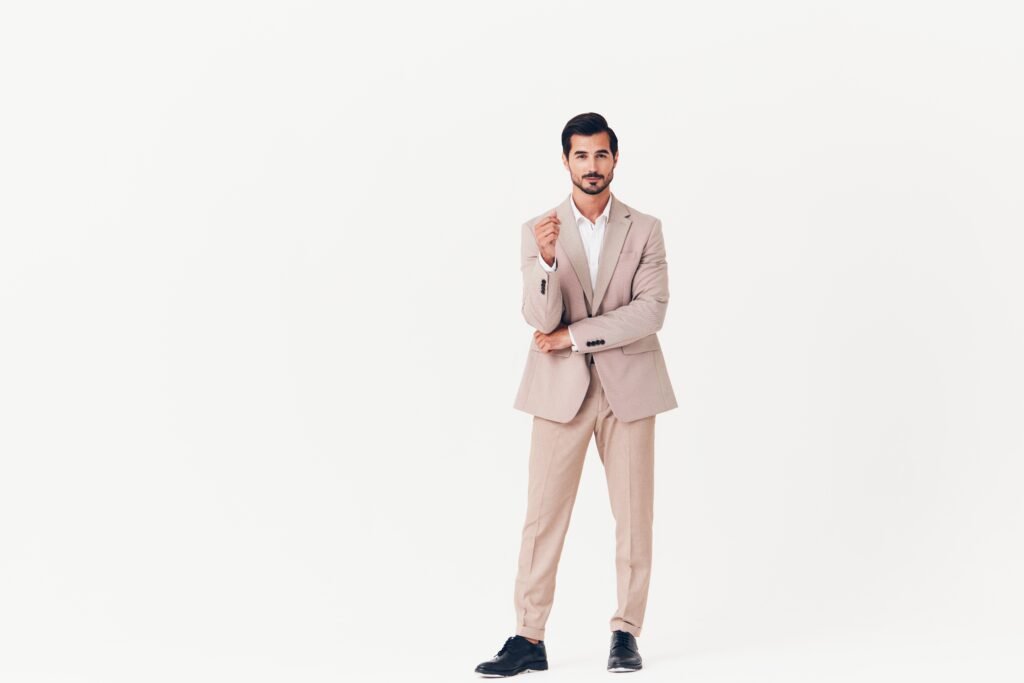 smiling man businessman business beard running bei utc