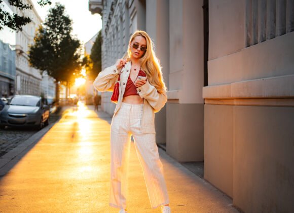 stylish young woman on vienna street during sunset 2026 01 11 10 51 09 utc scaled
